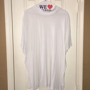 Mock turtleneck t-shirt